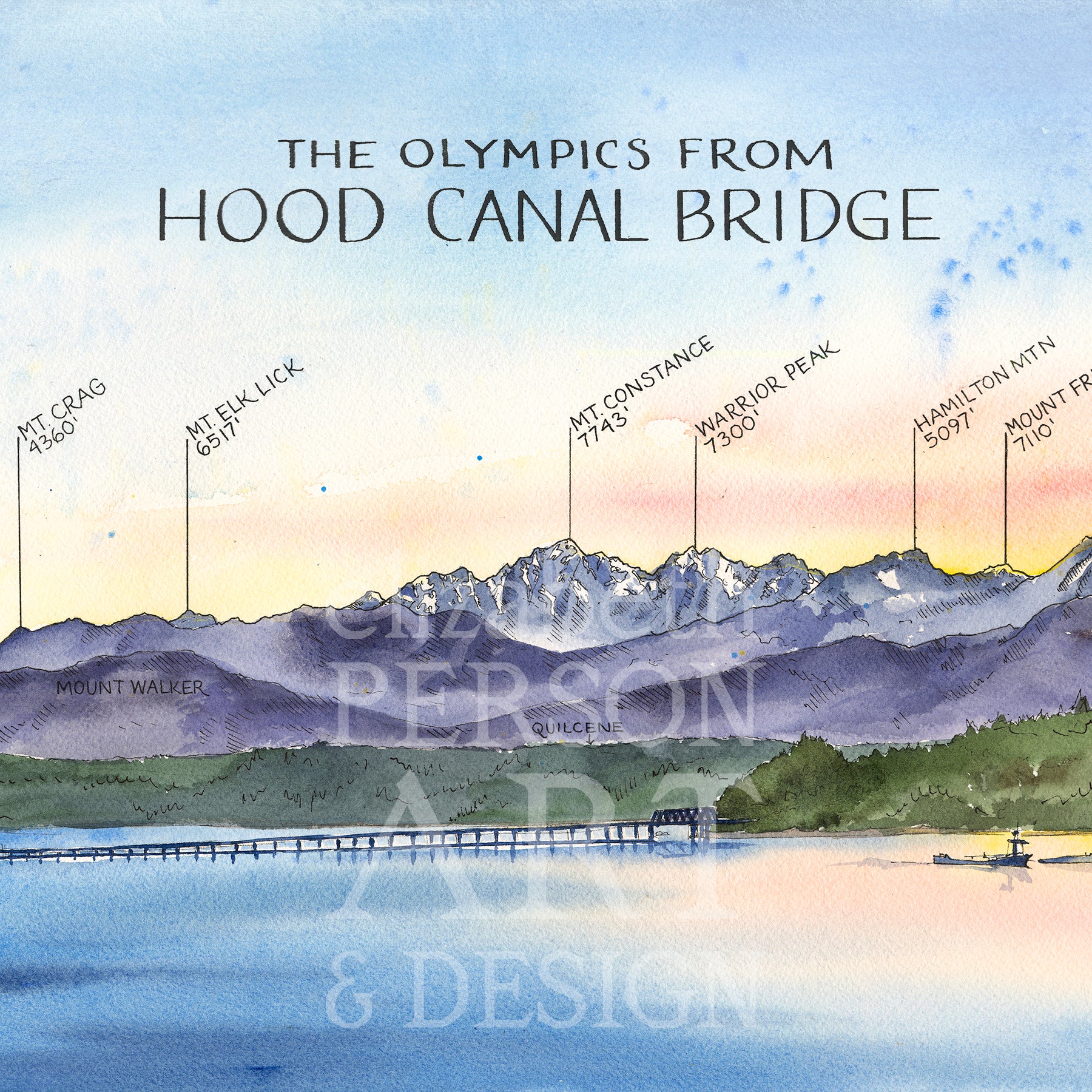 Olympic Mountain Range Map Olympic mountain range map
